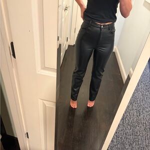 Artiza Black Faux Leather Pants